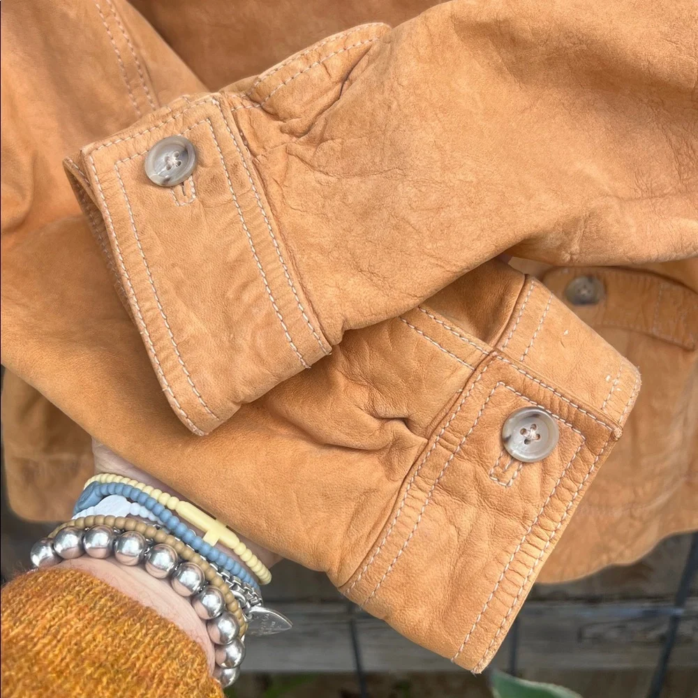 Banana Republic Vintage Tan Leather Jacket - Picture 15 of 16